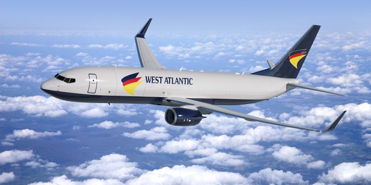 A West Atlantic Airlines Boeing 737 inflight
